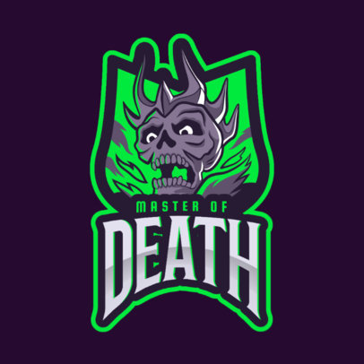 Logo Maker with a Skull Illustration for Gamers
