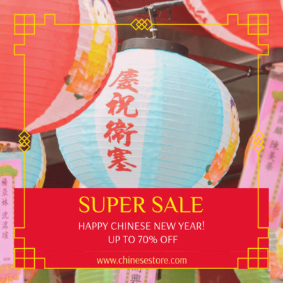 Instagram Post Generator for a Chinese New Year Sale