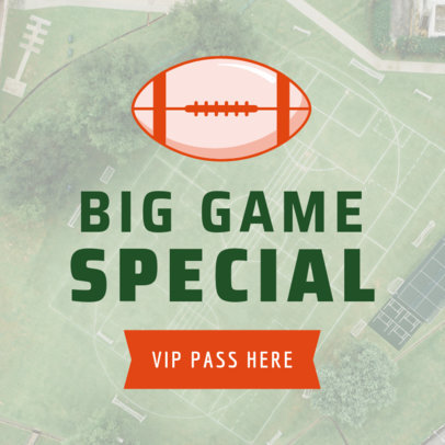 Football-Themed Online Banner Design Template