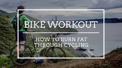 Minimal YouTube Thumbnail Generator for a Cycling Channel