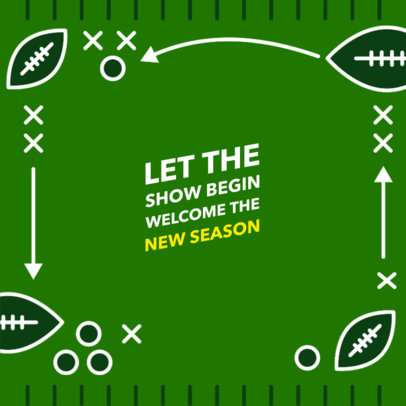 Social Media Post for Football Game Day