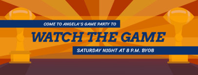 Football-Themed Twitter Header Maker with a Sports Event Ad