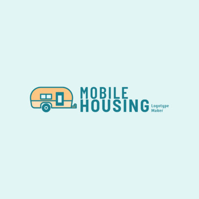 Mobile Housing Logo Maker for a Real Estate Company