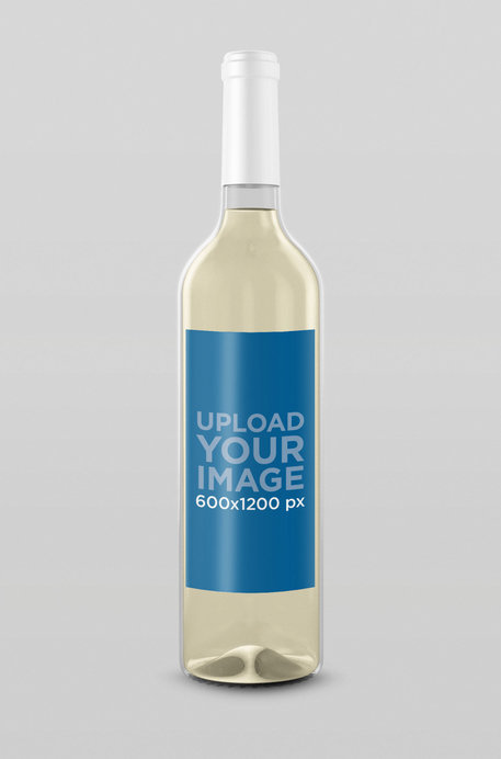 Mockup of a Wine Bottle 