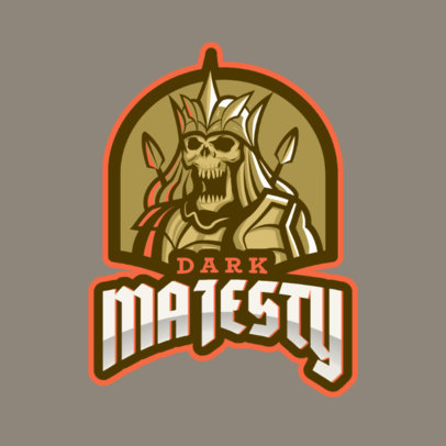 Gaming Logo Maker with an Undead King Illustration