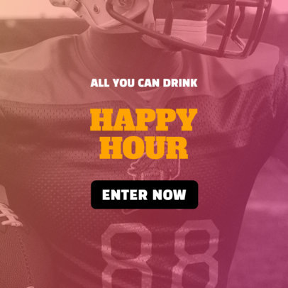 Banner Design Maker for a Happy Hour Offer