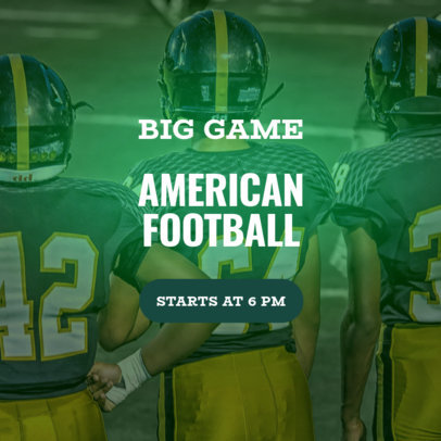 Banner Design Creator for a Big Game Ad 