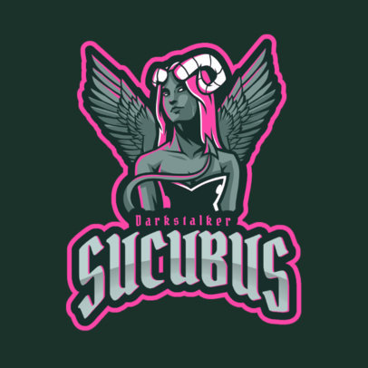 Logo Generator Featuring a Naughty Demon with Horns 2633j