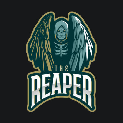 Logo Maker with a Reaper with Wings