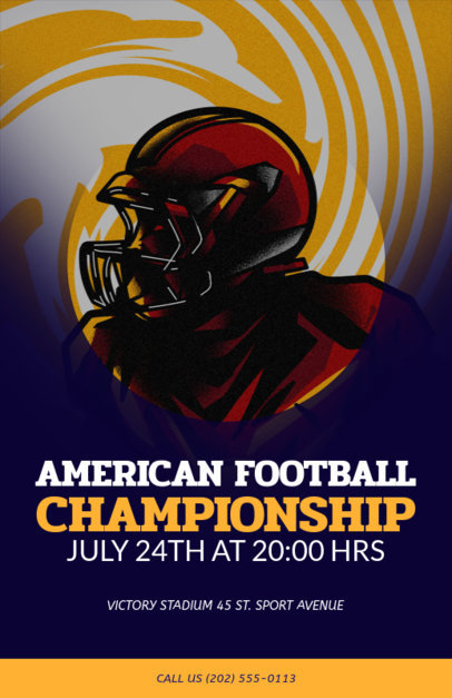 Football Flyer Generator for a Championship Event