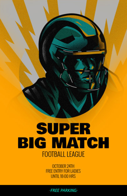 Sports Flyer Maker for a Football League Match