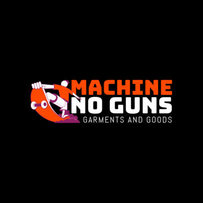 Santa Cruz-Inspired Logo Design Maker for a Skate Garments Line