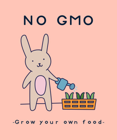 GMO-Themed T-Shirt Design Creator of Eco-Friendly Activities