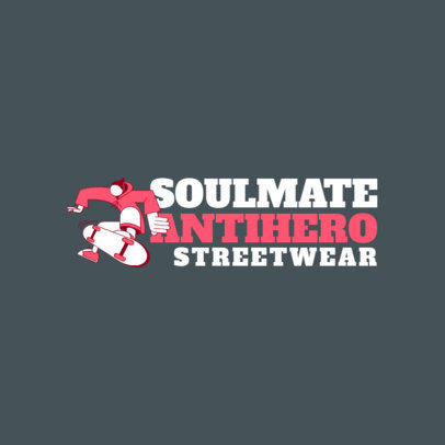 Santa Cruz-Styled Logo Design Maker for a Streetwear Line