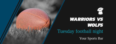 Facebook Cover Maker for a Football Game Night at a Bar