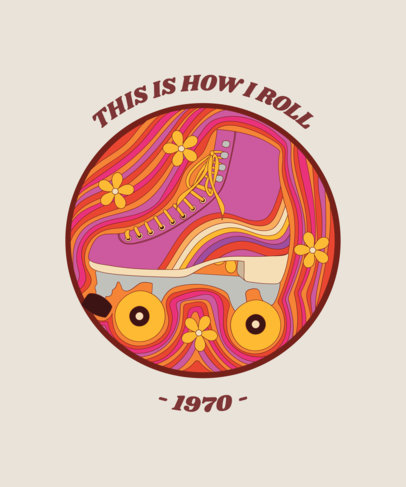 Retro T-Shirt Design Maker Featuring Colorful Illustrations