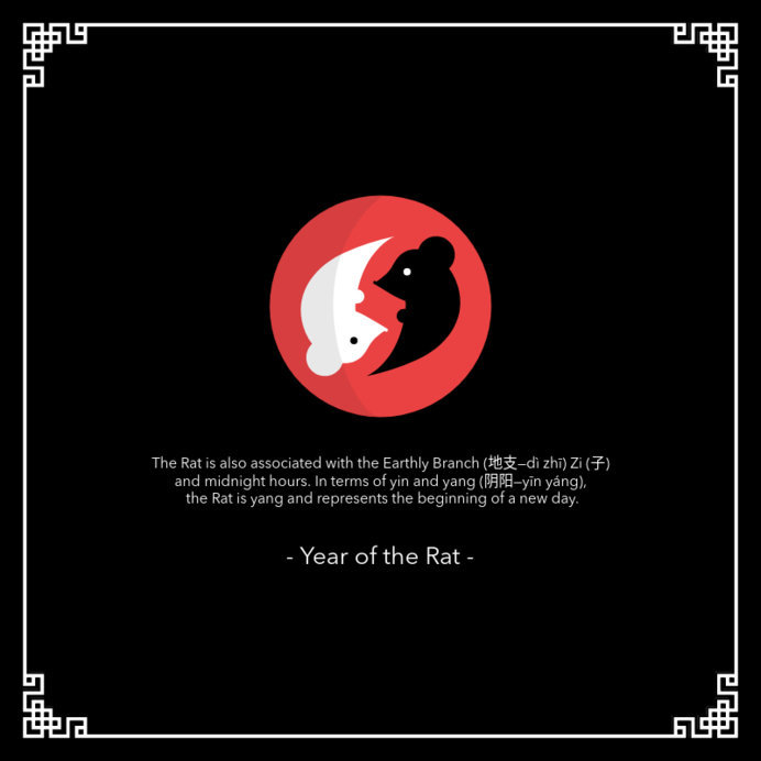 Chinese New Year Instagram Post Maker Featuring a Motivational Quote