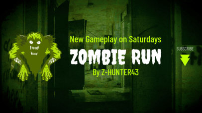 Twitch Banner Maker for a Horror-Genre Gaming Channel 1965a