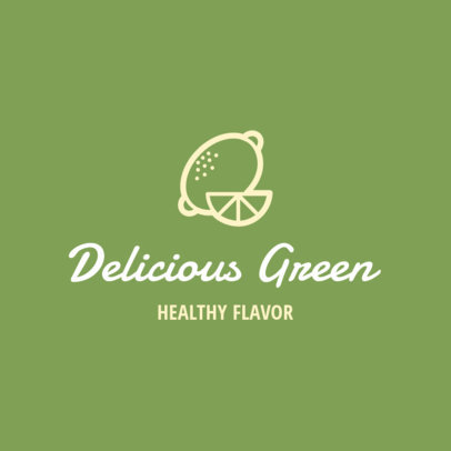 Simple Logo Maker for a Healthy Food Restaurant