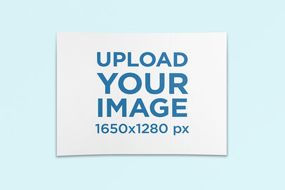 Trifold Brochure Mockup Featuring a Plain Background 