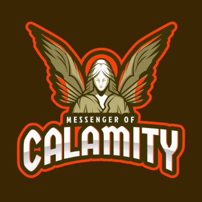 Gaming Logo Maker Featuring a Glorious Archangel
