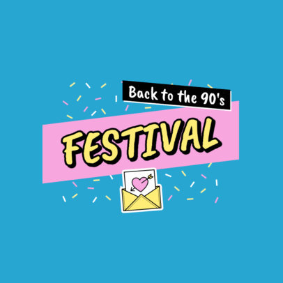 Logo Generator for a 90's Festival or Party