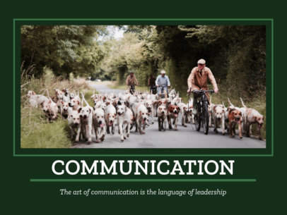 Poster Template with Pet-Owners Inspirational Quotes 1952a