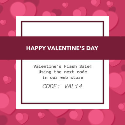 Instagram Post Template for a Valentine's Day Promotion