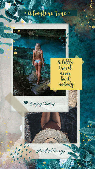 Cool Instagram Story Template for Travel Influencers 