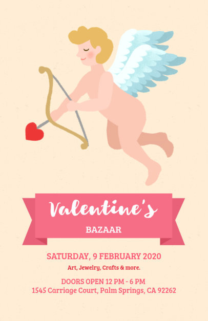 Online Flyer Maker for a Valentine's Bazaar