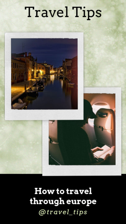 Instagram Story Creator for a Travel Tips Post