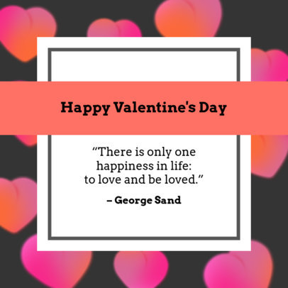 Instagram Post Maker with a Valentine's Day Quote
