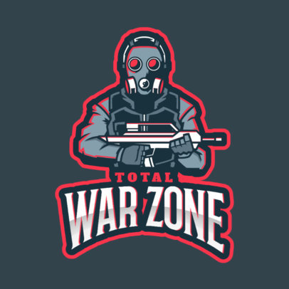 Rainbow Six Siege-Themed Logo Design Maker Featuring a Masked Soldier