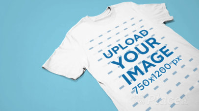 Minimal T-Shirt Video Featuring a Customizable Background 30253