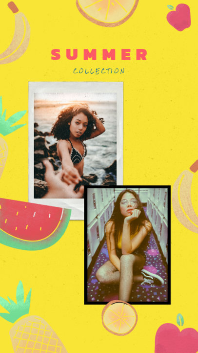Instagram Story Maker for a Summer Collection with Bright Colors