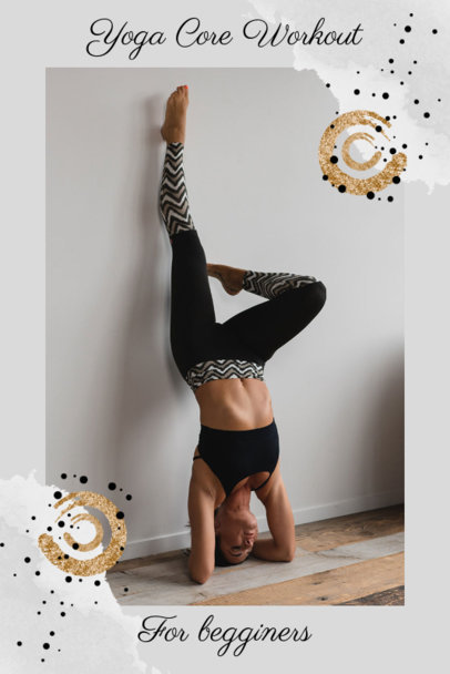 Pinterest Pin Maker with a Sporty-Yoga Theme 1901j-1977