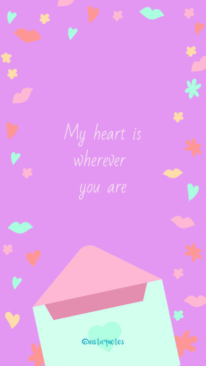 Valentine's Day Instagram Story Generator with a Romantic Quote