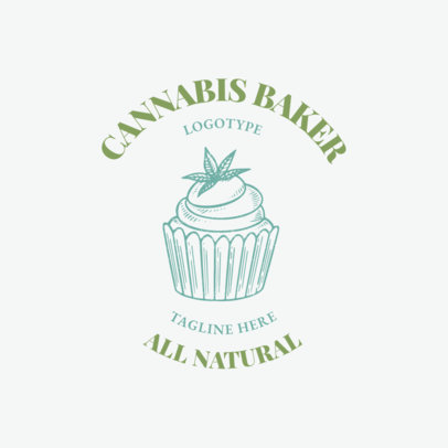 Logo Template for a Cannabis Sweets Bakery