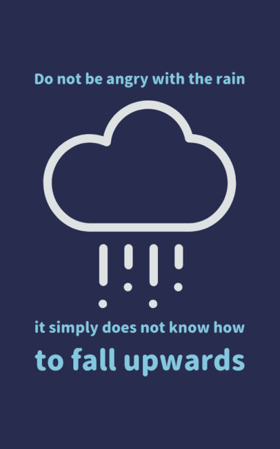 T-Shirt Design Maker Featuring a Rainy Cloud Clipart 351h 123-el