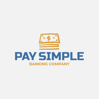 Minimalist Logo Generator for a Bank