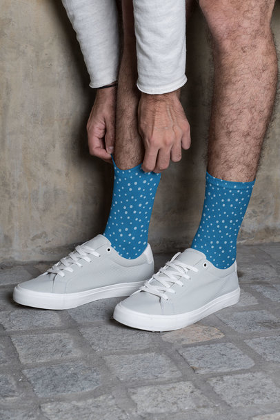 Mockup of a Man Wearing Long Socks 29545