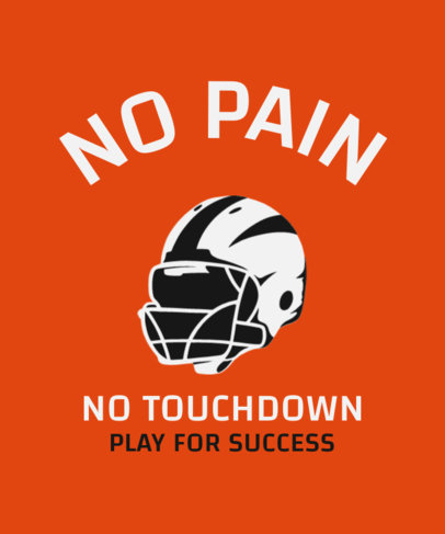 Sports T-Shirt Design Maker Featuring a Football Helmet Graphic