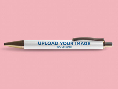 Pen Mockup with a Plain Background 