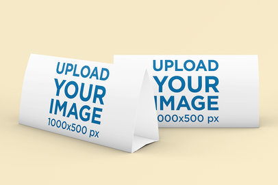 Minimal Mockup Featuring Two Desk Calendars Placed Against a Plain Background