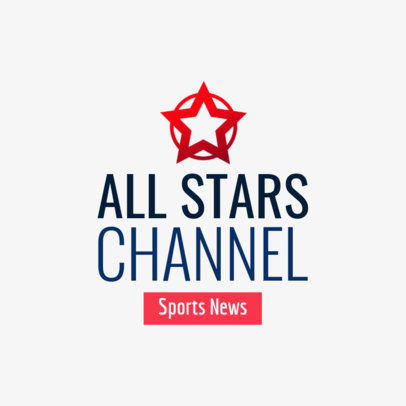 Sports News Channel Logo Maker 