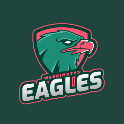 Sports Team Logo Maker Featuring a Fierce Eagle Graphic