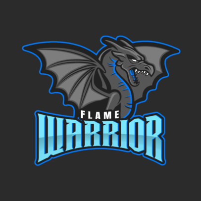 Gaming Logo Maker Featuring a Winged Dragon