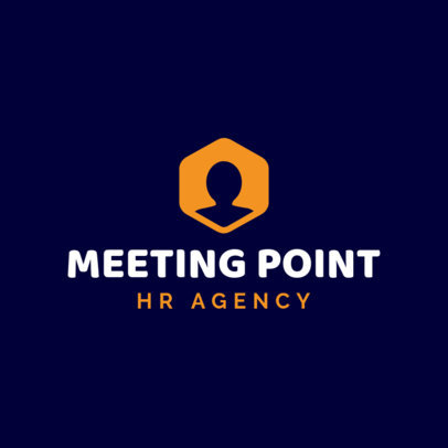 Human Resources Logo Maker with Minimalist Graphics 