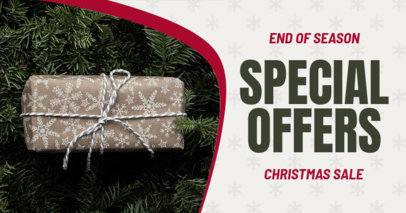 Christmas-Themed Facebook Ad Generator for an End of Season Sale
