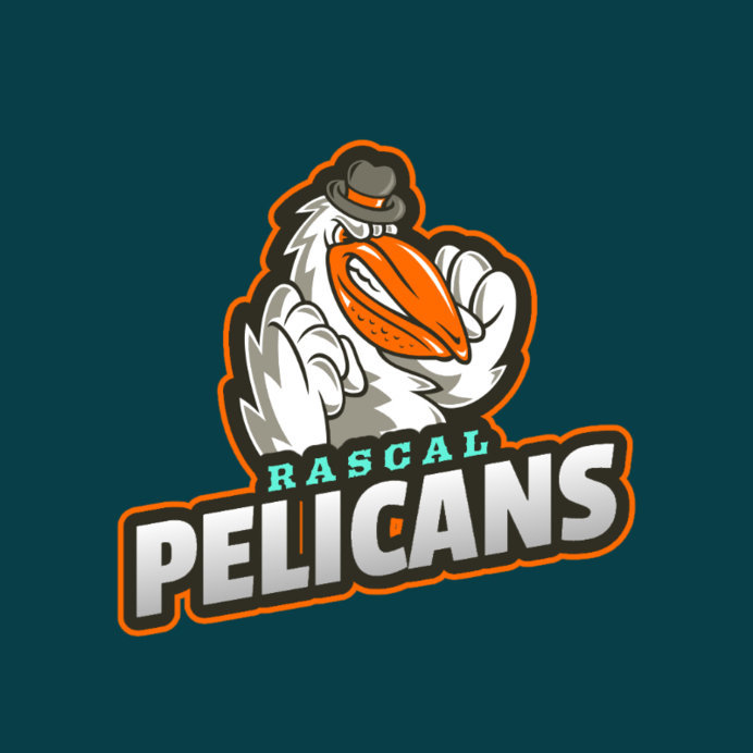 Sports Team Logo Maker Featuring a Cartoonish Pelican Graphic